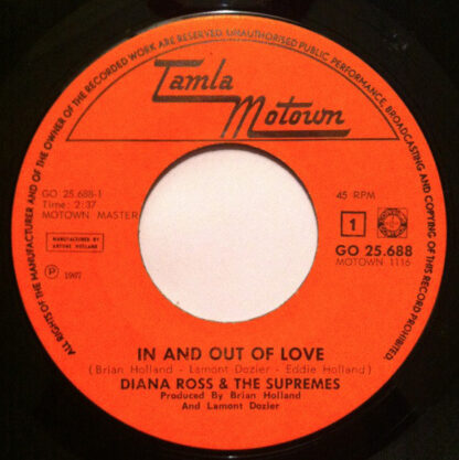 Diana Ross & The Supremes - In And Out Of Love (7"si NL 1967)