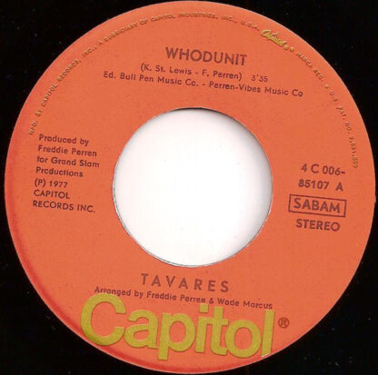 Tavares - Whodunit (7"si Belgium 1977) - Image 2