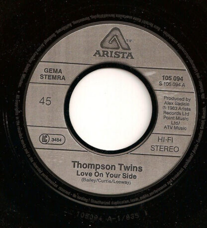 Thompson Twins - Love On Your Side (7"si 1983) - Afbeelding 3