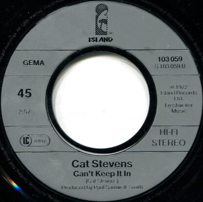 Cat Stevens - Lady d'Arbanville / Can't Keep It In (7"si Germany 1988 re-release) - Image 4