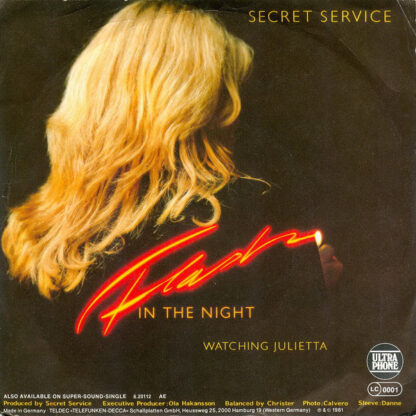 Secret Service - Flash in the Night (7"si Germany 1981) - Image 2