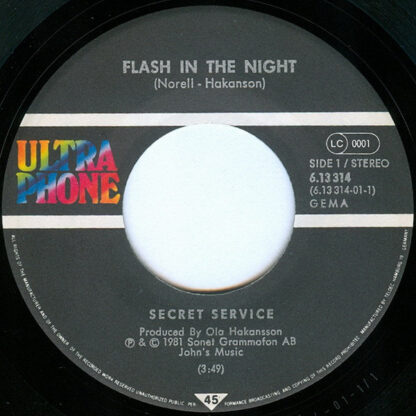 Secret Service - Flash in the Night (7"si Germany 1981) - Image 3