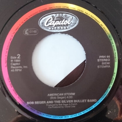 Bob Seger & the Silver Bullet Band - American Storm (7"si 1986) NL-PROMO! - Afbeelding 4