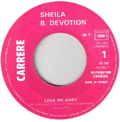 Sheila B. Devotion - Love Me Baby (7"si 1977) - Image 2