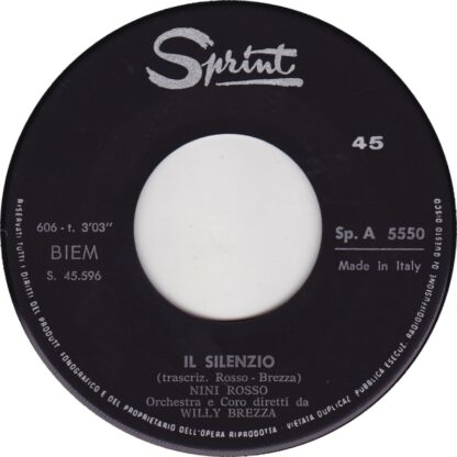 Nini Rosso - Il Silenzio (7"si Italy 1965) - Afbeelding 3