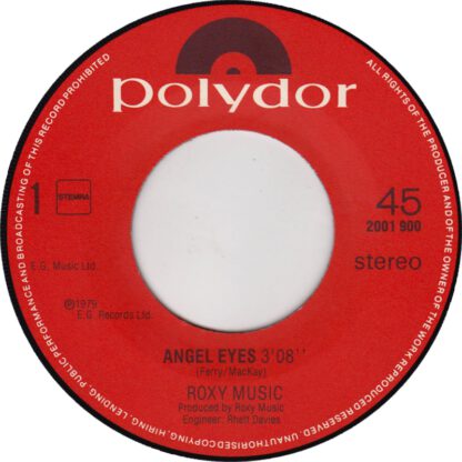 Roxy Music - Angel Eyes (7"si NL 1979) - Afbeelding 3