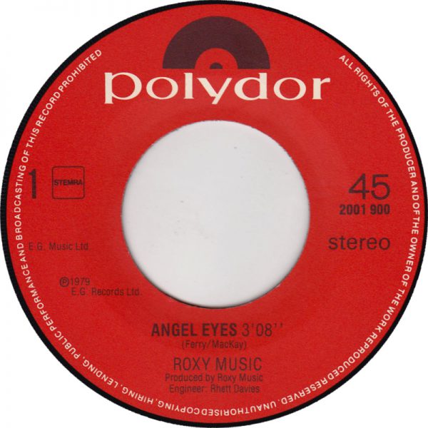 Roxy Music - Angel Eyes (7