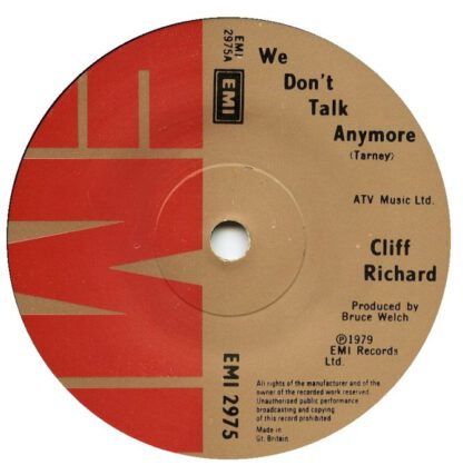 Cliff Richard - We Don't Talk Anymore (7"si UK 1979)