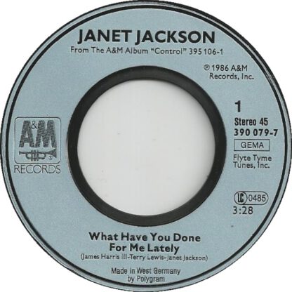 Janet Jackson - What Have You Done for Me Lately (7"si Germany 1986) - Afbeelding 3