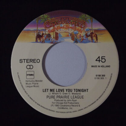 Pure Prairie League - Let Me Love You Tonight (7"si NL 1980)