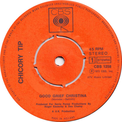 Chicory Tip - Good Grief Christina (7"si NL 1973) - Image 3