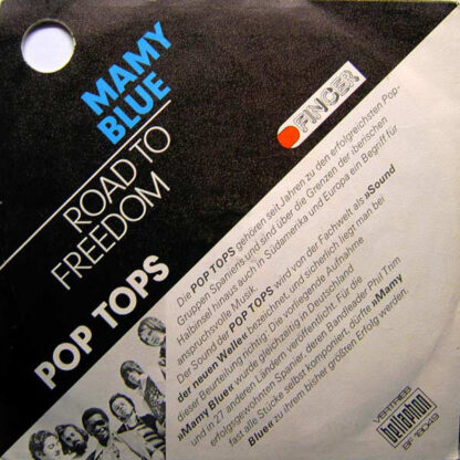 Pop-Tops - Mamy Blue (7"si Germany 1971) - Image 2