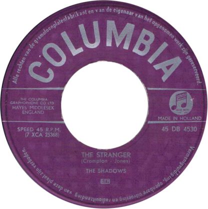 The Shadows - (Theme from) Man of Mystery (7"si NL 1960) - Afbeelding 2