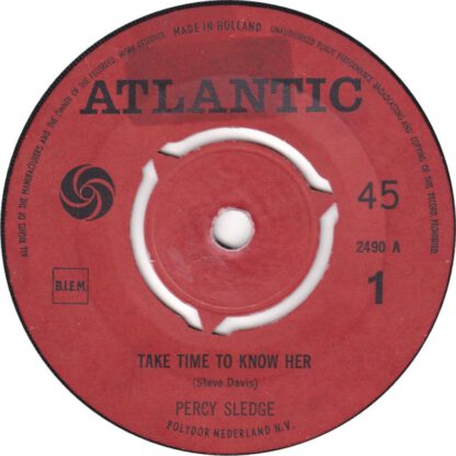 Percy Sledge - Take Time To Know Her (7"si 1968)