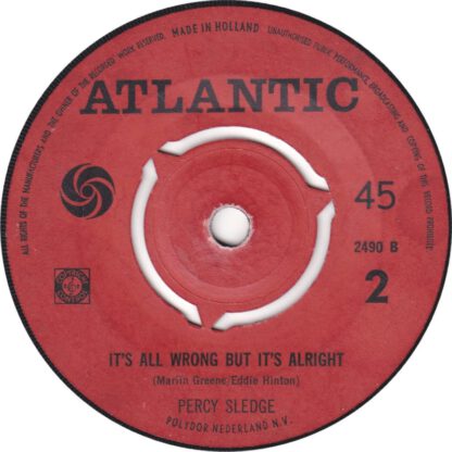 Percy Sledge - Take Time To Know Her (7"si 1968) - Image 2