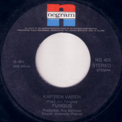 Fungus ‎– Kaap'ren Varen (7"si NL 1974) - Afbeelding 3