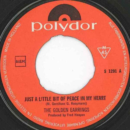 Golden Earrings - Just A Little Bit Of Peace In My Heart (7"si NL 1968) - Image 3