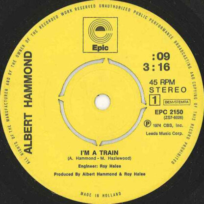 Albert Hammond - I'm a Train (7"si NL 1974) - Image 3