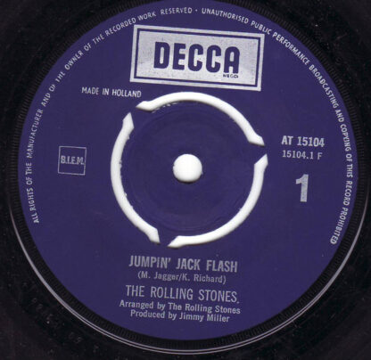 The Rolling Stones - Jumpin' Jack Flash (7"si NL 1968)