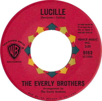 The Everly Brothers - So Sad / Lucille (7"si NL 1960) - Afbeelding 2