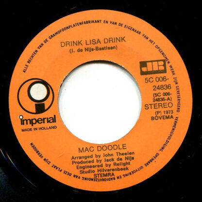 Mac Doodle ‎– Drink Lisa Drink (7"si NL 1973) - Afbeelding 3