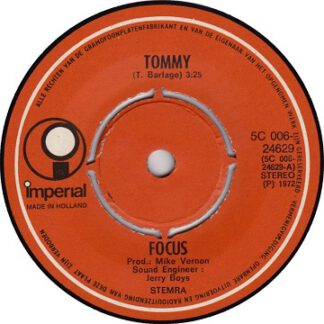 Focus – Tommy / Focus II (7"si NL 1972) vg+