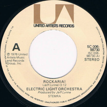 Electric Light Orchestra ‎– Rockaria! (7"si NL 1976) vg+