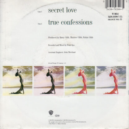 Bee Gees ‎– Secret Love (7"si Germany 1991) nm/vg++ - Afbeelding 2