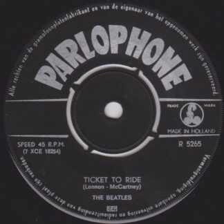The Beatles ‎– Ticket To Ride / Yes It Is (7"si NL 1965) vg++