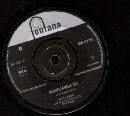 Anita Berry ‎– Middellandse Zee (7"si NL 1962) vg+/vg+