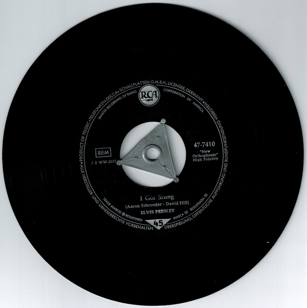 Elvis Presley – One Night / I Got Stung (7"si Germany 1958) vg++ - Image 2