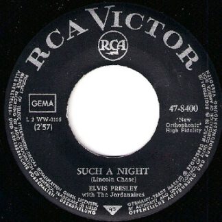 Elvis Presley – Such A Night / Never Ending (7"si Germany 1964) vg++