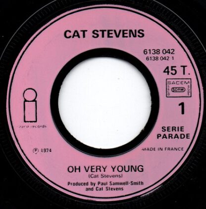 Cat Stevens ‎– Oh Very Young (7"si NL 1974) - Afbeelding 3