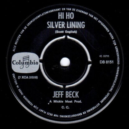 Jeff Beck ‎– Hi Ho Silver Lining (7"si NL 1967) - Image 2