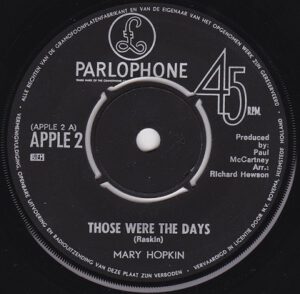 Mary Hopkin ‎– Those Were The Days / Turn, Turn, Turn (7"si NL 1968 ...