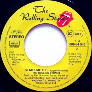 The Rolling Stones ‎– Start Me Up (7"si Germany 1981) vg+