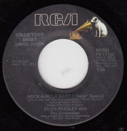 Elvis Presley ‎– Can't Help Falling In Love / Rock-A-Hula Baby (7"si US 1977) Collectors' Series - Limited Edition nm/nm - Afbeelding 3