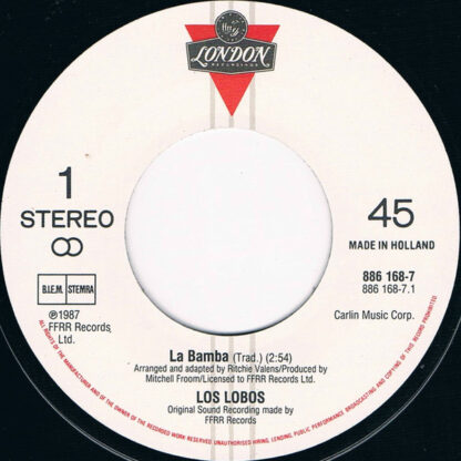 Los Lobos ‎– La Bamba (7"si NL 1987) - Image 3