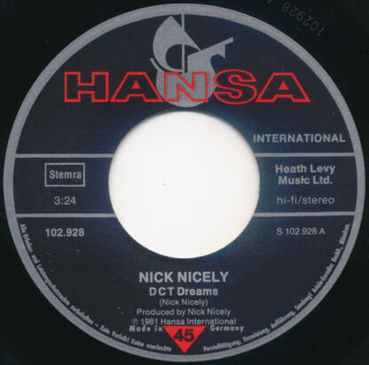 Nick Nicely ‎– DCT Dreams (7"si NL 1981) nm/vg - Afbeelding 2