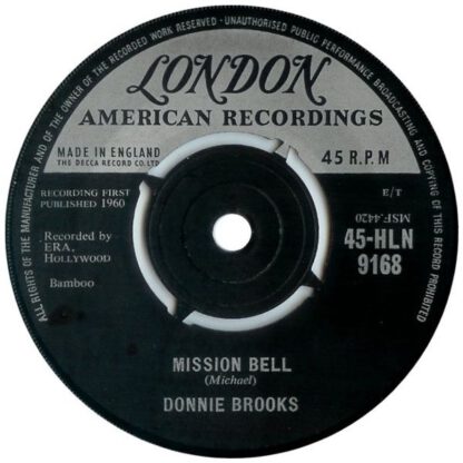 Donnie Brooks ‎– Mission Bell (7"si UK 1960) vg++