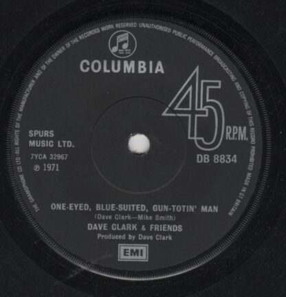 Dave Clark & Friends ‎– Draggin' the Line (7"si UK 1971) nm/vg+ - Afbeelding 2