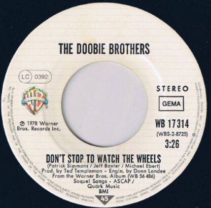 The Doobie Brothers ‎– What a Fool Believes (7"si Germany 1978) vg++ - Afbeelding 2