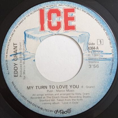 Eddy Grant – My Turn To Love You (7"si NL 1980) vg++/vg+ - Afbeelding 3