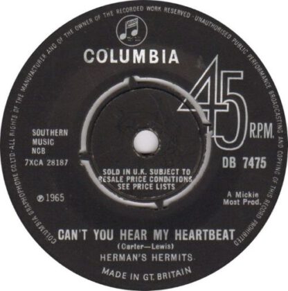 Herman's Hermits ‎– Silhouettes (7"si NL 1965) vg - Afbeelding 2