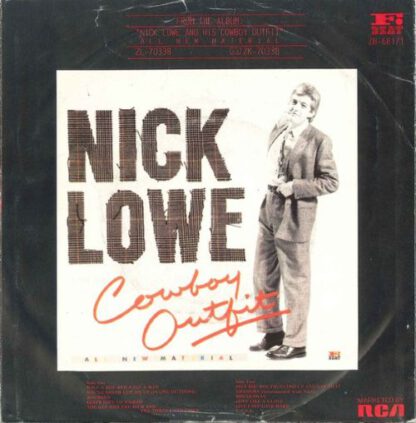 Nick Lowe ‎– Half a Boy and Half a Man (7"si NL 1984) nm/vg+ - Afbeelding 2