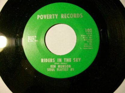 Ken Munson (Soul Flutist #1) ‎– Riders in the Sky / Motherless Child (7"si US 1968) nm-