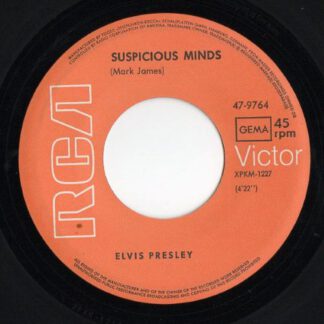 Elvis Presley - Suspicious Minds (7"si Germany 1969) vg+