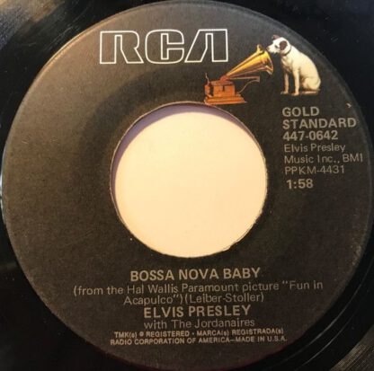 Elvis Presley - Bossa Nova Baby / Witchcraft (7"si US 1977) Gold Standard Series vg+/vg+