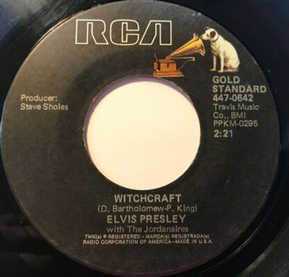 Elvis Presley - Bossa Nova Baby / Witchcraft (7"si US 1977) Gold Standard Series vg+/vg+ - Afbeelding 2