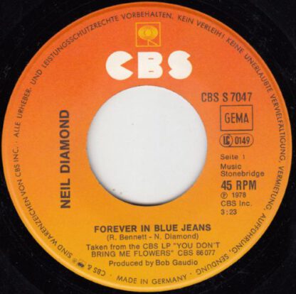 Neil Diamond - Forever in Blue Jeans (7"si Germany 1979) nm/nm - Image 3